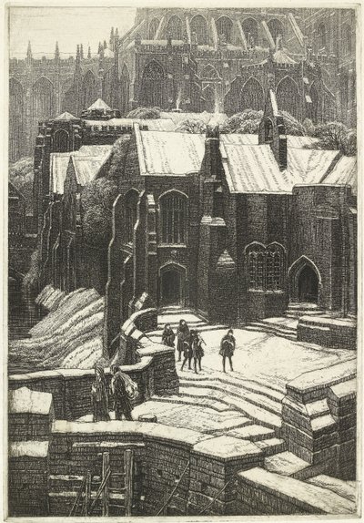 Almonry，1925年 作者 弗雷德里克·兰瑟（Frederick Landseer）莫尔·格里格斯（Maur Griggs）